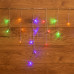 Гирлянда Айсикл (бахрома) светодиодный, 1,8 х 0,5 м, прозрачный провод, 220 В, диоды МУЛЬТИКОЛОР, SL255-019