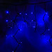 Гирлянда Айсикл (бахрома) светодиодный, 5,6 х 0,9 м, черный провод "КАУЧУК", 220В, диоды синие, NEON-NIGHT, SL255-243