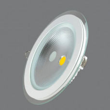 703R-15W-4000K Светильник встраиваемый,круглый,со стеклом,LED,15W